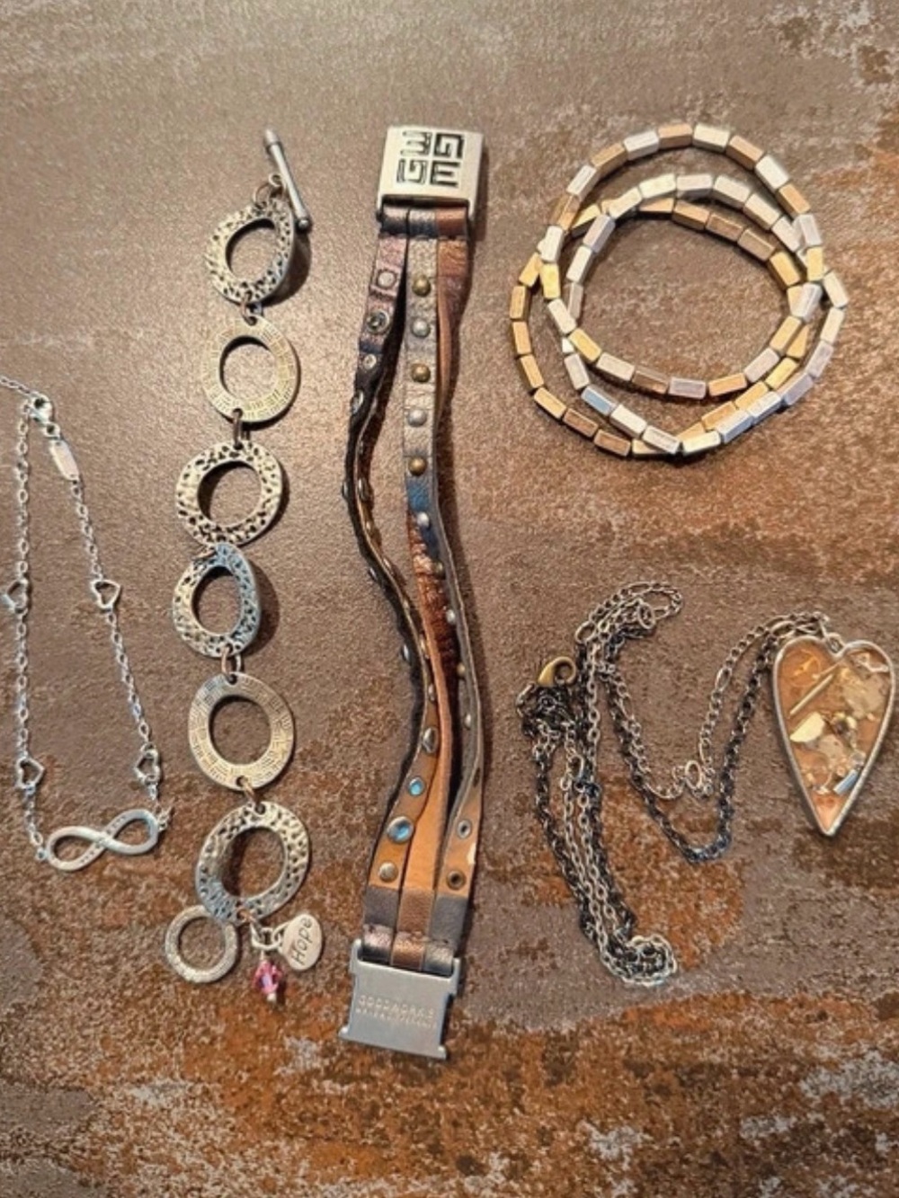 Multiple pieces of jewelry